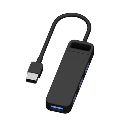 Concentrador usb  3D Icon