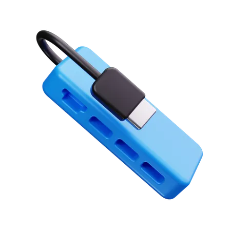 Concentrador usb  3D Icon