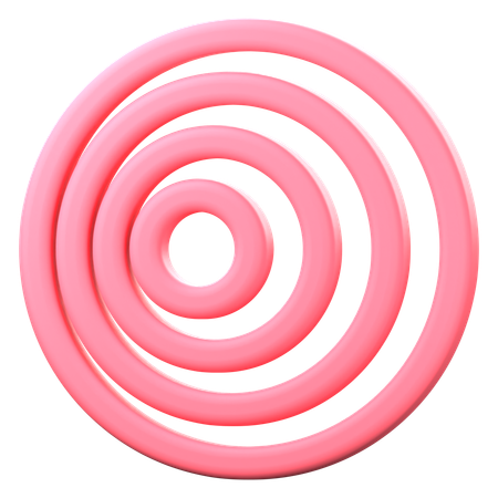 Concentric Circles  3D Icon