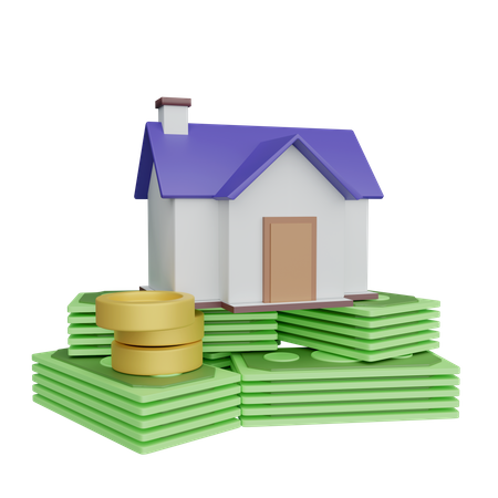 Concept de maison chère  3D Icon