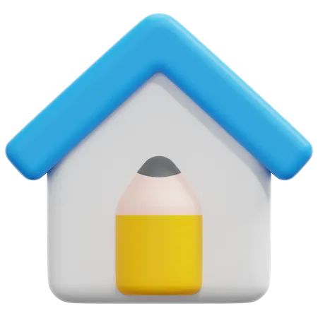 Design de maison  3D Icon