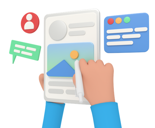 Conception de l'interface utilisateur de l'application  3D Icon