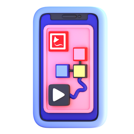 Conception de prototypes de téléphone  3D Icon