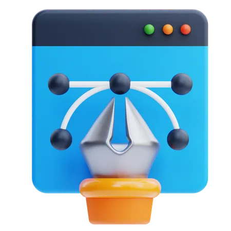 Conception de sites Web  3D Icon