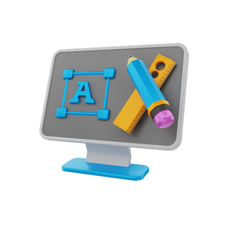 Conception web  3D Icon