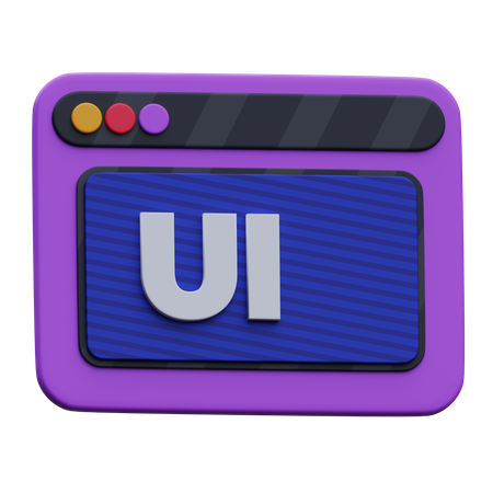 Conception de l'interface utilisateur  3D Icon