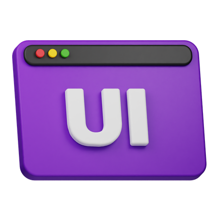 Conception de l'interface utilisateur  3D Icon