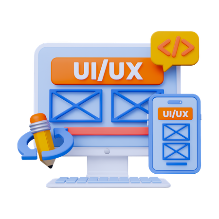 Conception UI/UX d'applications  3D Icon