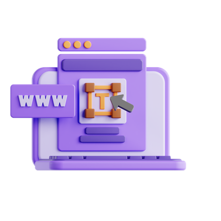 Création de sites web  3D Icon