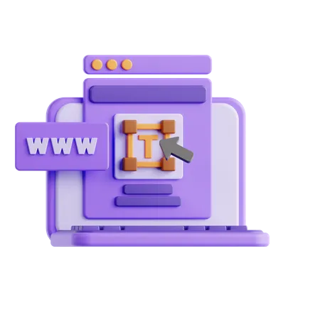 Création de sites web  3D Icon