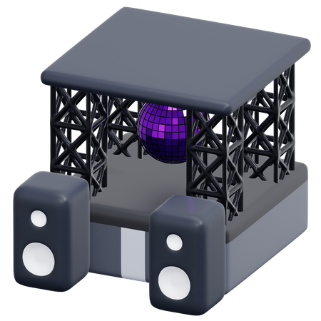 Concert Stage  3D Icon