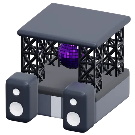 Concert Stage  3D Icon