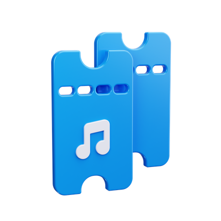 コンサートチケット  3D Icon