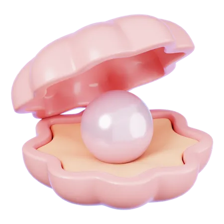 Concha de perla  3D Icon