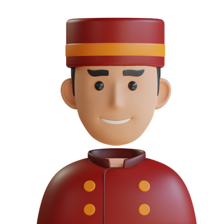 Concierge man  3D Icon