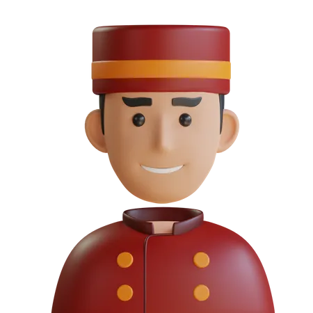 Concierge man  3D Icon