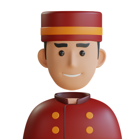 Concierge man 3D Icon