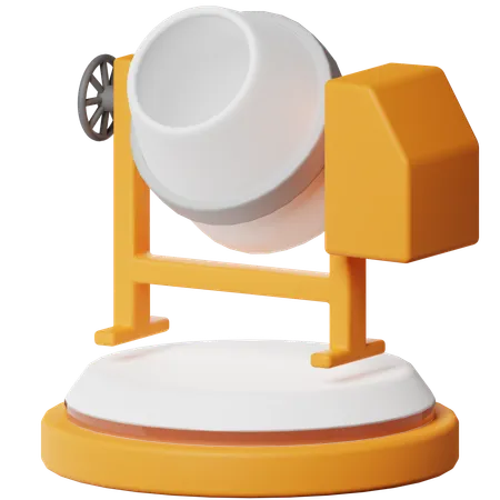 Concrate Mixer  3D Icon