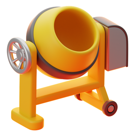 Concrate Mixer  3D Icon