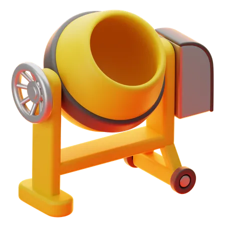 Concrate Mixer  3D Icon
