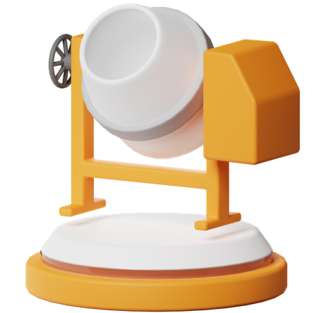 Concrate Mixer  3D Icon