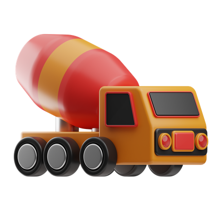 Concret Mixer  3D Icon