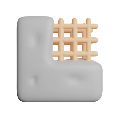 Concrete  3D Icon