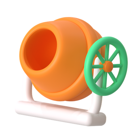 Concrete Mixer  3D Icon