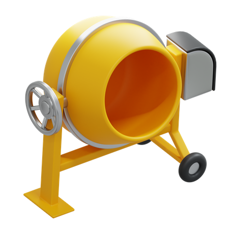 Concrete Mixer  3D Icon