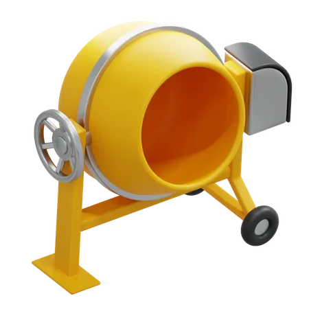 Concrete Mixer  3D Icon