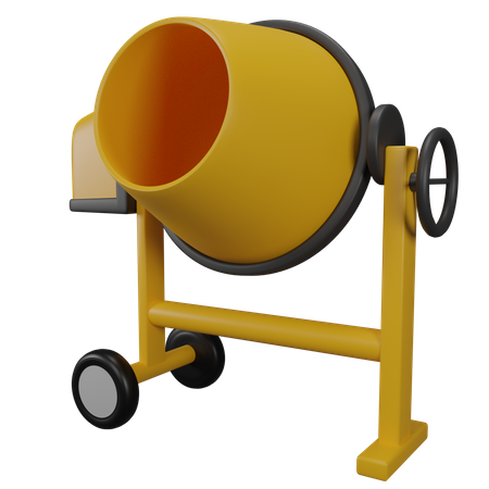 Concrete Mixer  3D Icon