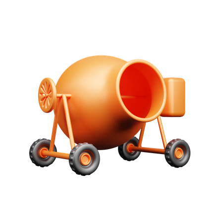 Concrete Mixer  3D Icon