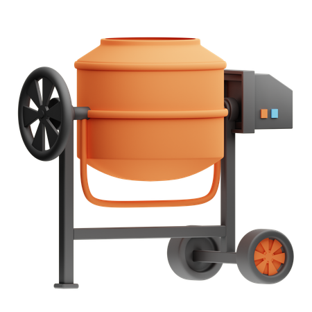 Concrete Mixer  3D Icon