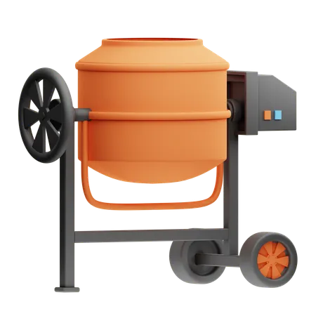 Concrete Mixer  3D Icon