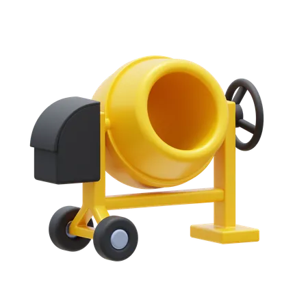 Concrete Mixer  3D Icon