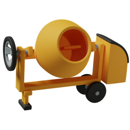 Concrete Mixer  3D Icon