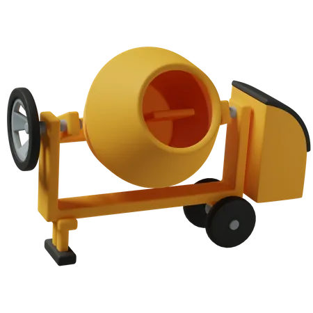 Concrete Mixer  3D Icon