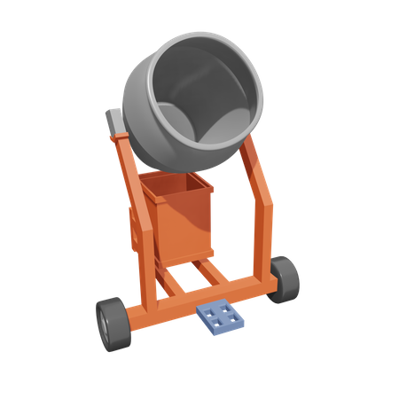 Concrete Mixer  3D Icon