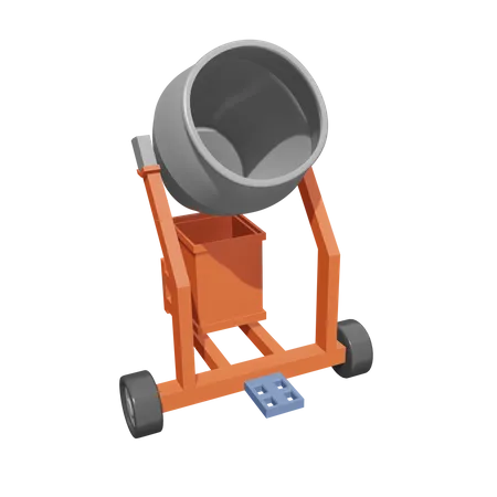 Concrete Mixer  3D Icon