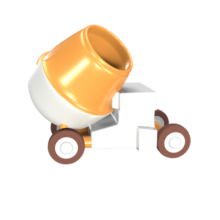 Concrete Mixer  3D Icon