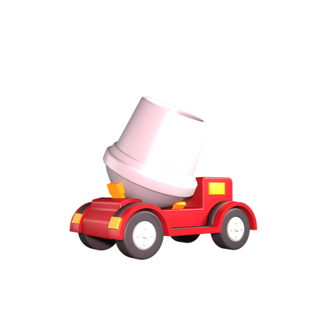 Concrete Mixer  3D Icon