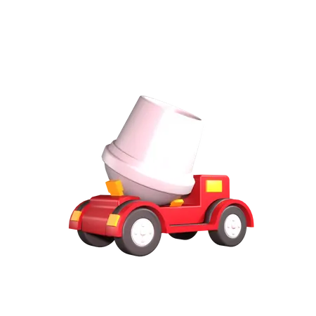 Concrete Mixer  3D Icon