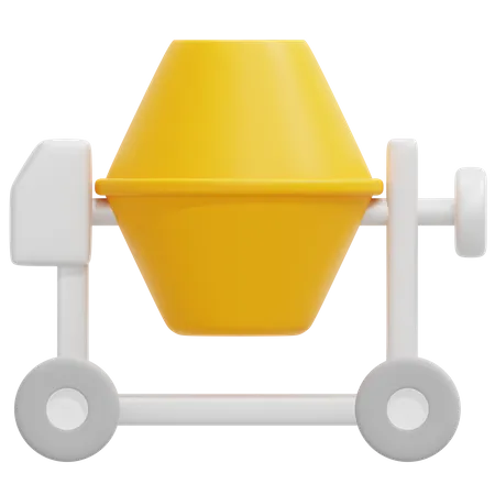 Concrete Mixer  3D Icon