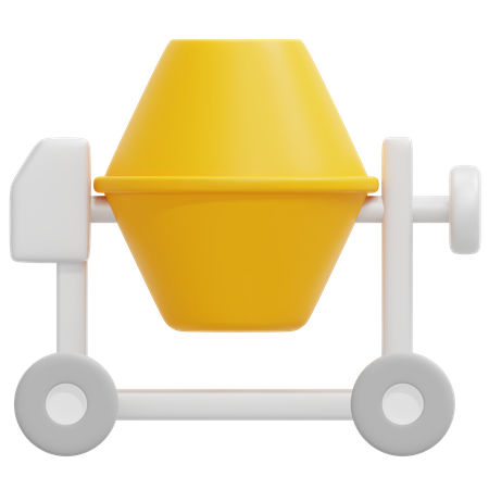 Concrete Mixer  3D Icon