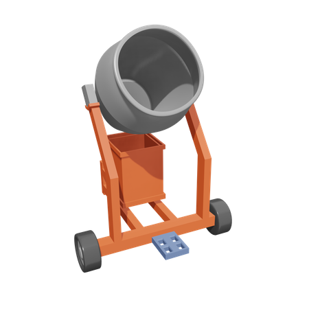 Concrete Mixer  3D Icon