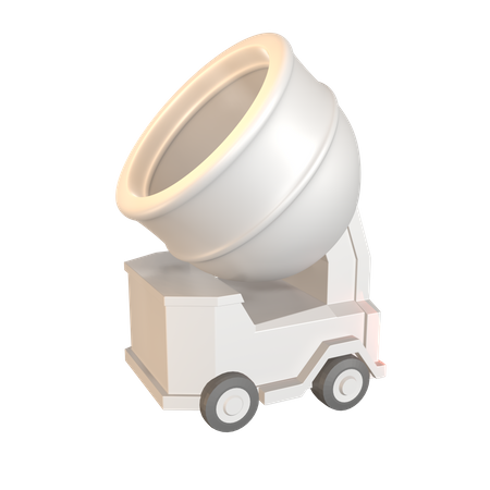 Concrete Mixer  3D Icon