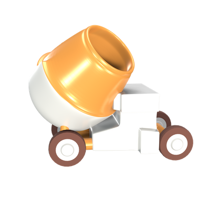 Concrete Mixer  3D Icon