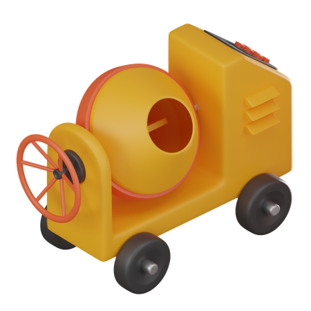 Concrete Mixer  3D Icon