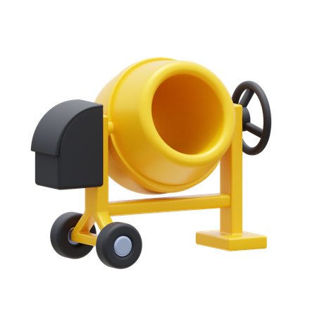 Concrete Mixer  3D Icon