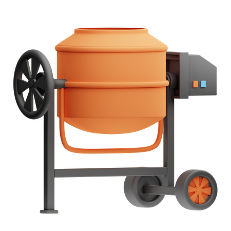 Concrete Mixer  3D Icon